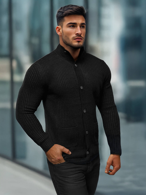 Muški Džemper Crni OZONEE NB/MM6020/4Z