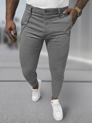 Muške chino hlače tamnosive OZONEE DJ/3300