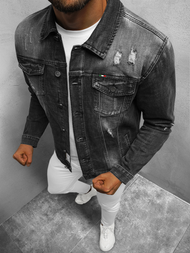 Muška traper jakna siva OZONEE NB/MJ511G