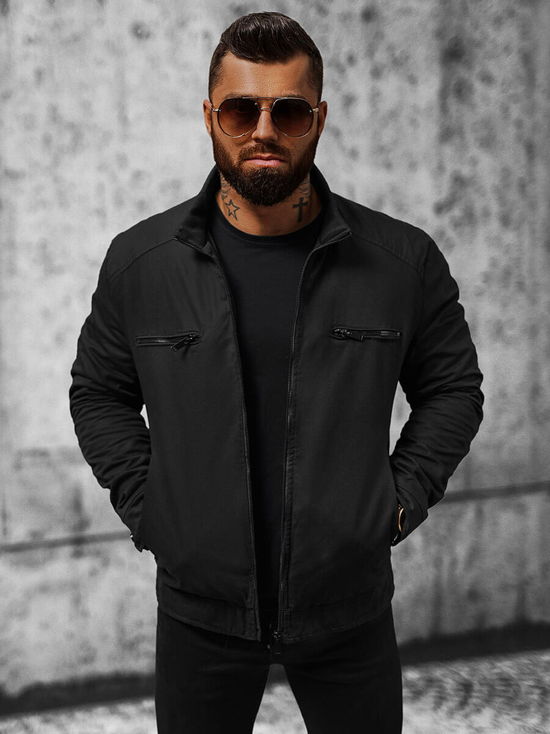 Muška proljetna jakna crna OZONEE JS/84M3002/392