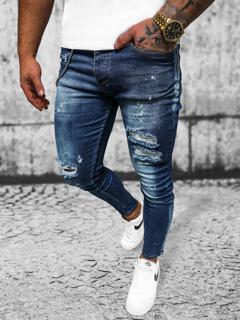 Muške Traperice Tamnoplave OZONEE O/MB462