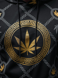 Muška dukserica s kapuljačom crna OZONEE O/B267Z