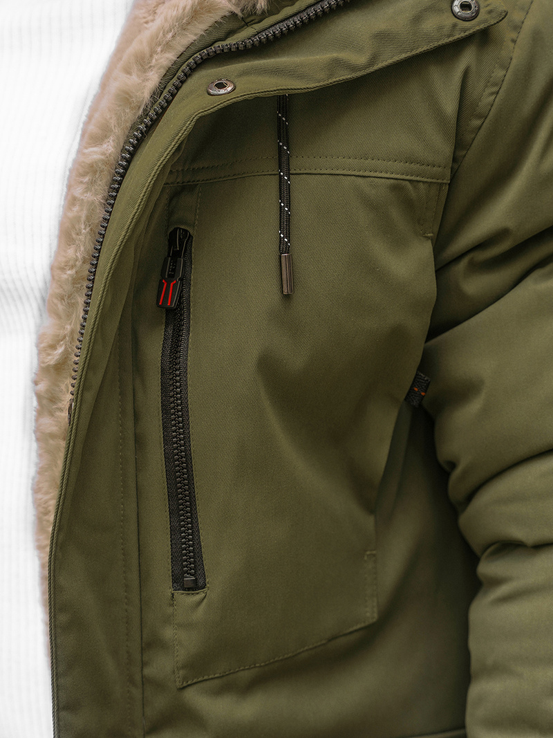 Muška parka jakna zelena OZONEE JS/22M37/136