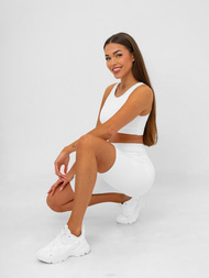 Kratke ženske tajice bijele OZONEE JS/17K583/1