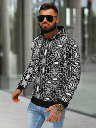 Muška dukserica s kapuljačomcrna OZONEE JS/8B1236/3