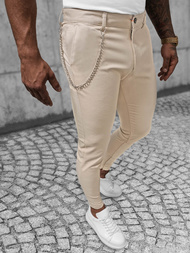 Muške chino hlače bež OZONEE DJ/550170