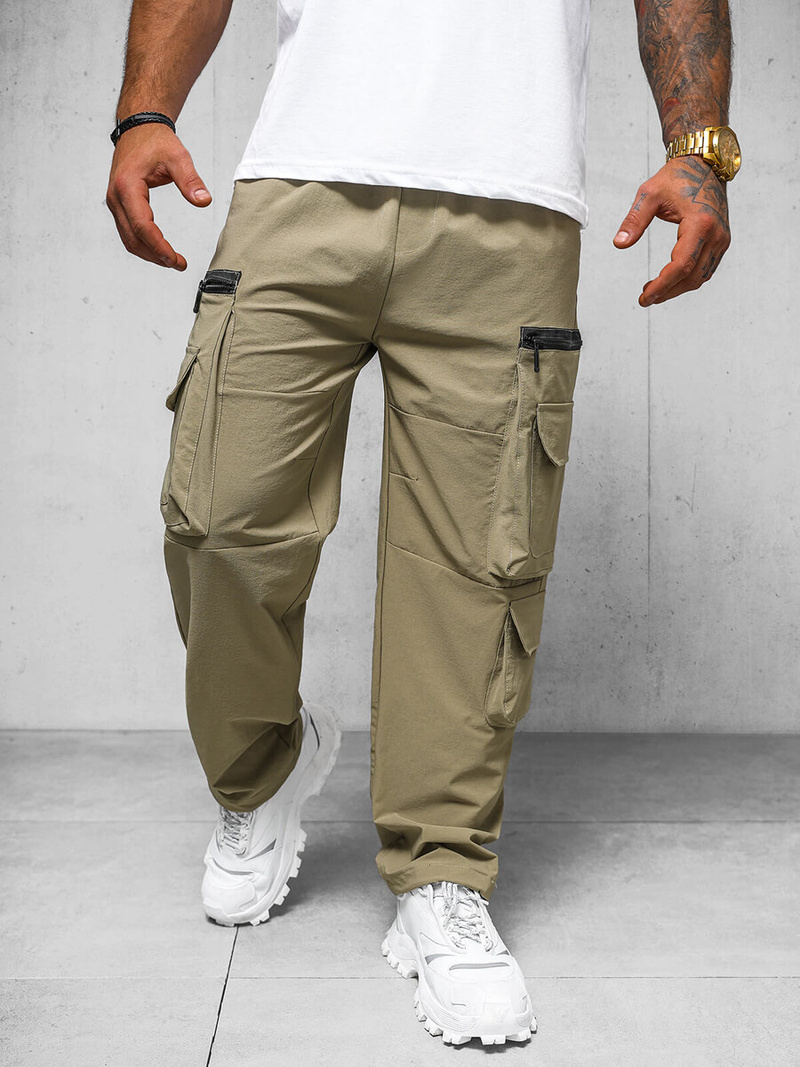 Muške Hlače Tamno-Bež OZONEE O/PS5526