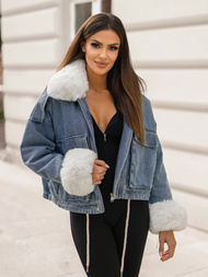 Ženska traper jakna plava OZONEE JS/11Z8219