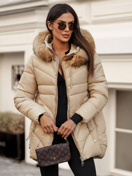 Ženska Jakna Bež OZONEE JS/5M3257/62