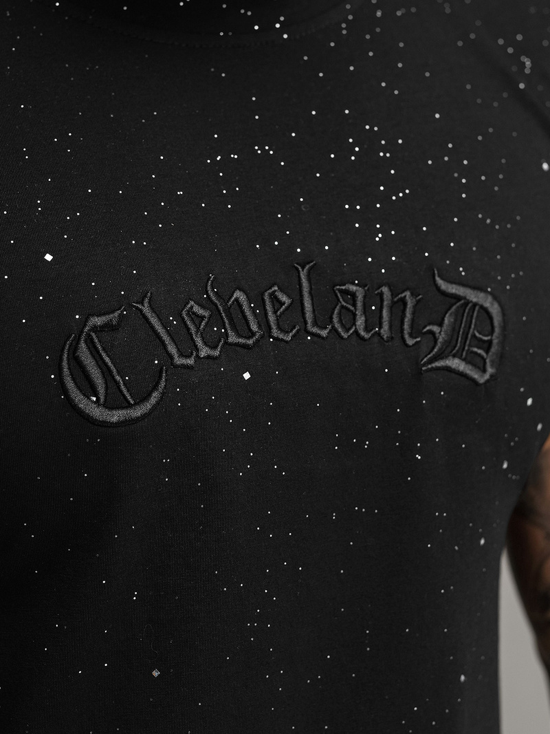 Muška Majica Crna OZONEE O/QQ1386