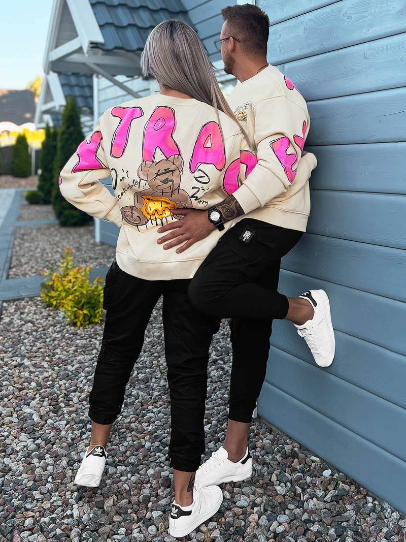 Dukserice za parove 17 bež