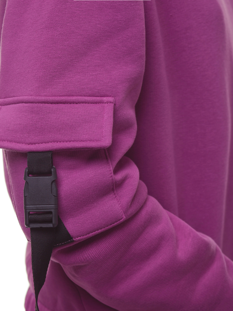 Ženska dukserica tamno ljubičasta OZONEE O/12104