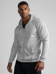 Muška dukserica s kapuljačom siva OZONEE JS/2008