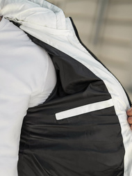 Muška parka jakna Crno-Bijela OZONEE JS/31M5083/281