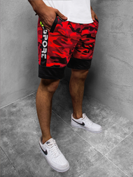 Muške sportske kratke hlače Crvene OZONEE JS/KK300156Z