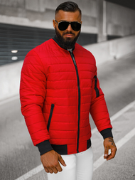 Muška bomber jakna crvena OZONEE JS/MY02Z