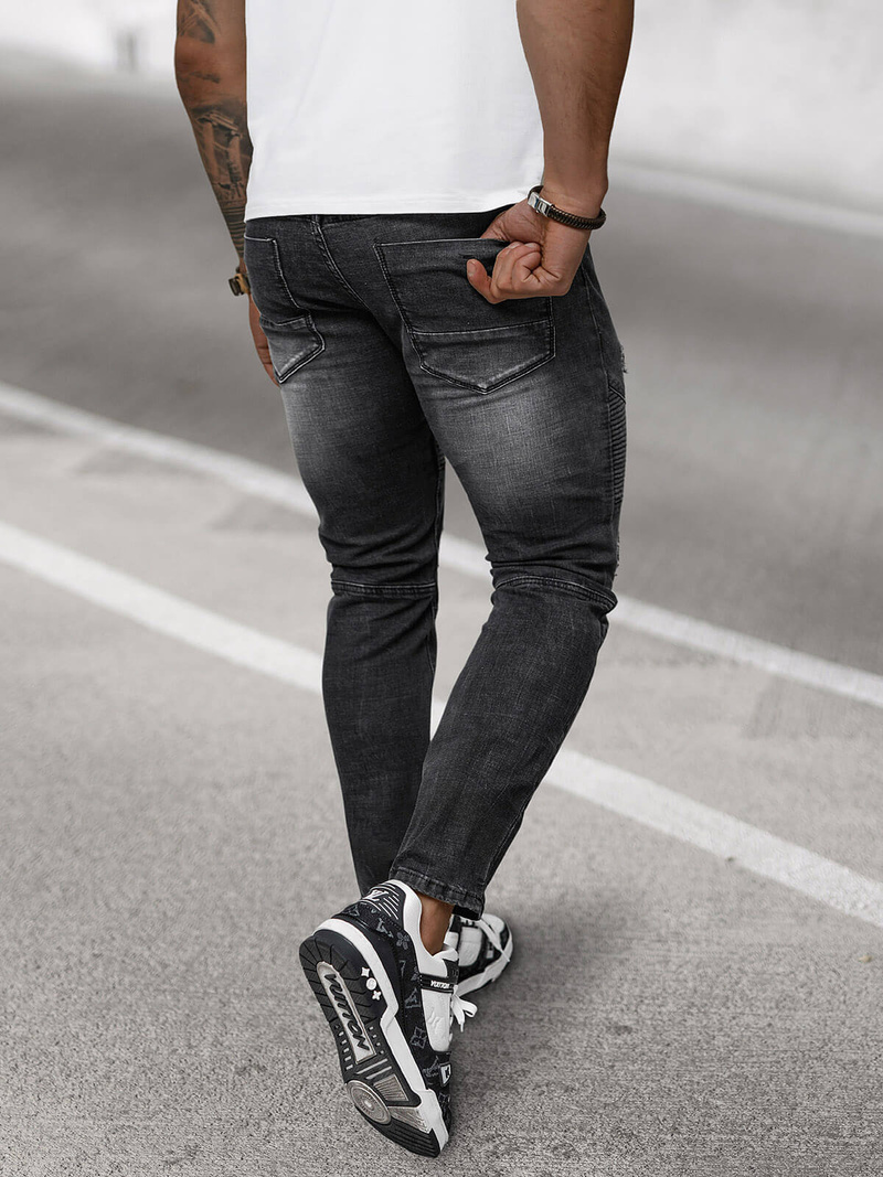 Muške traperice crne OZONEE NB/MP0142N