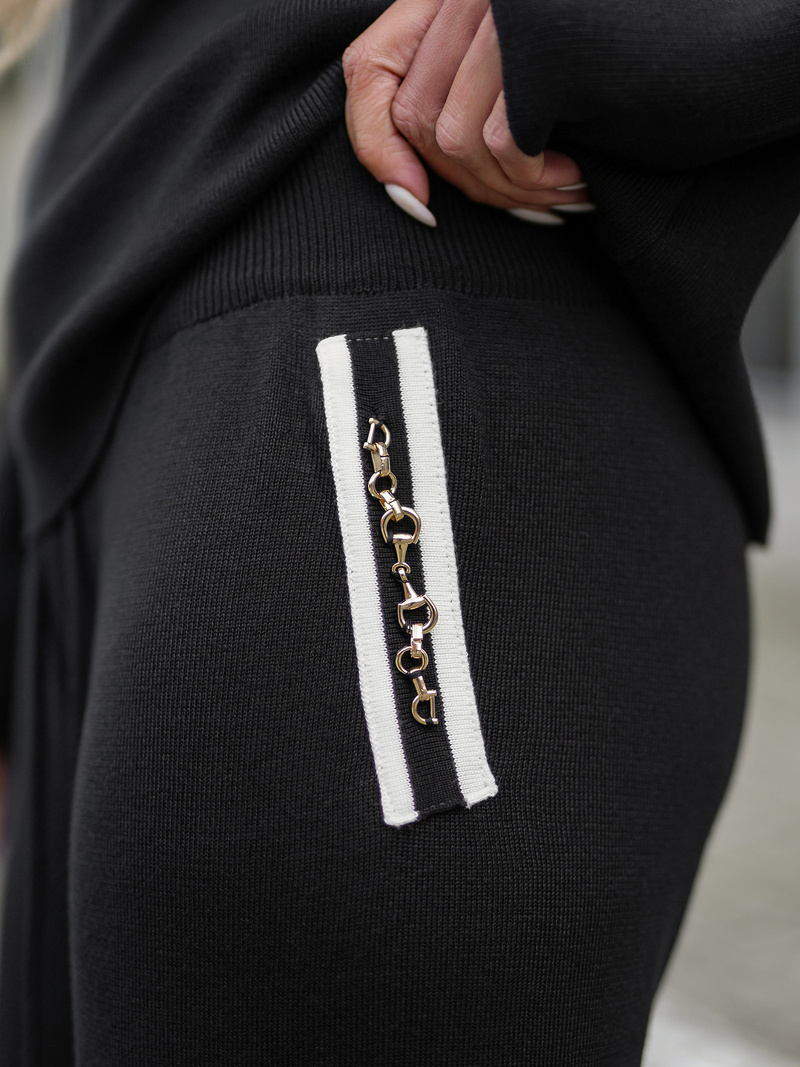 Dvodijelni set trenerke crni OZONEE JS/26C8801/3