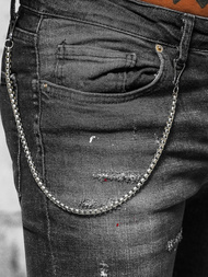 Muške Traperice Crne OZONEE O/MB463