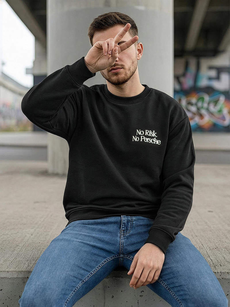 Muška dukserica crna OZONEE JS/65B3918/3Z