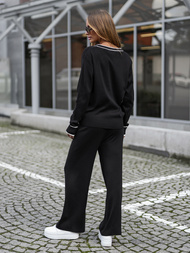 Dvodijelni set trenerke crni OZONEE JS/26C8802/3