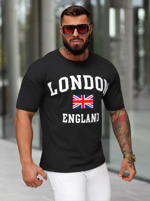 Muška Majica Crna OZONEE JS/8B1373/3