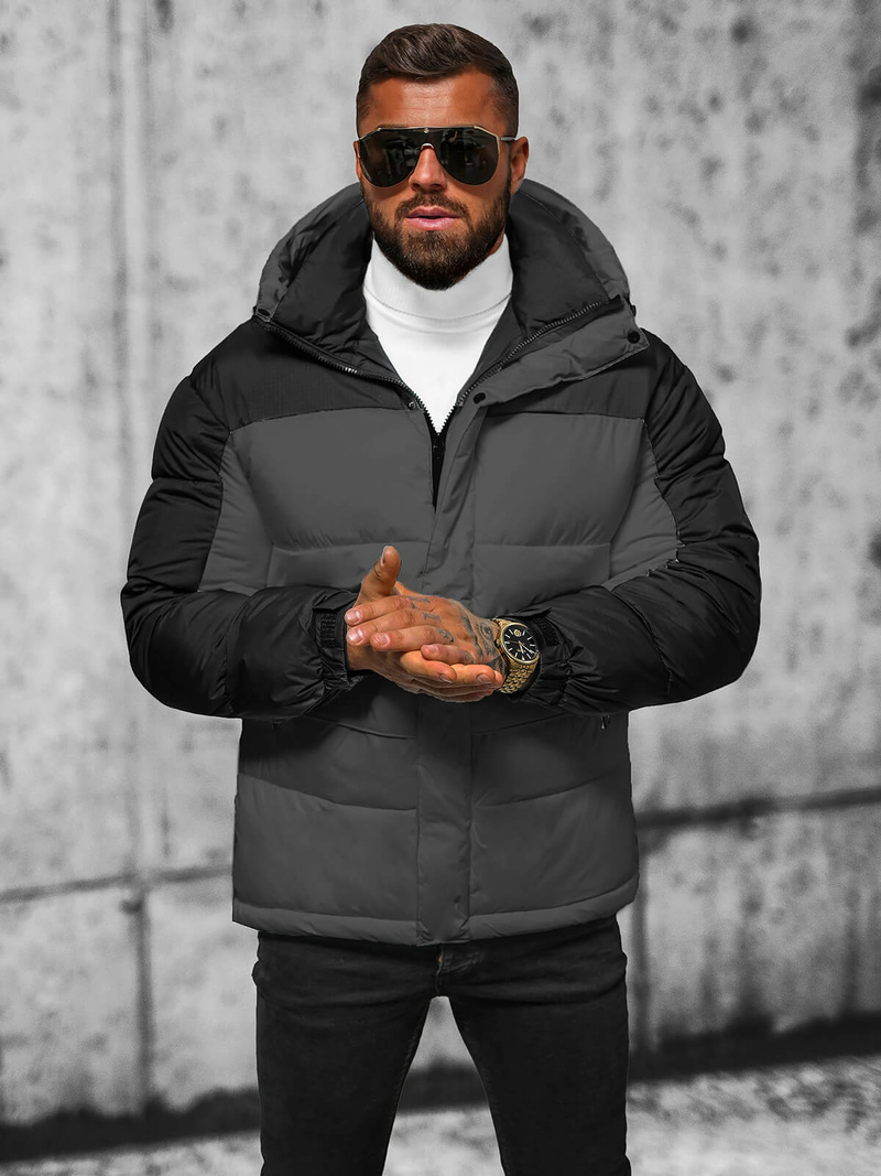 Muška jakna siva OZONEE JS/31M5008