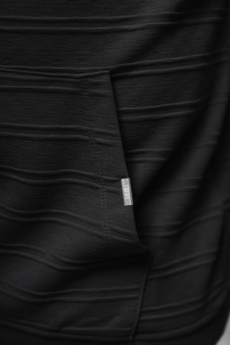 Muška dukserica s kapuljačom crna OZONEE O/TB2272