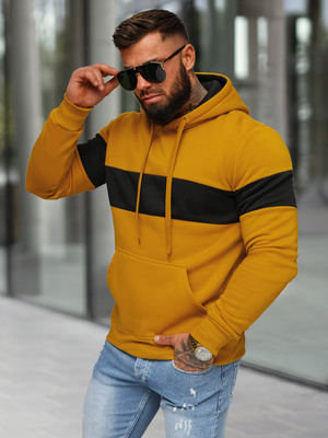 Muška dukserica s kapuljačom camel OZONEE JS/8B1316/26