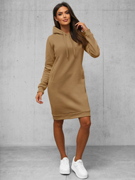 Ženska dukserica tamno bež OZONEE JS/YS10005/91Z