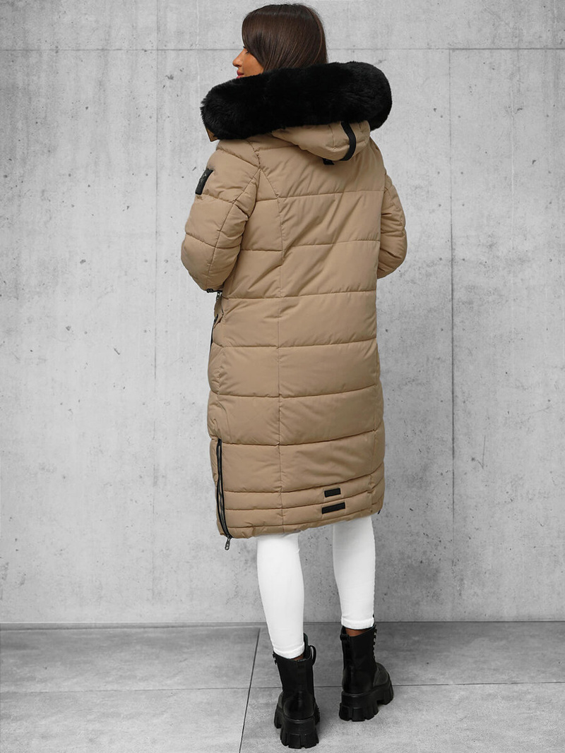 Ženska jakna tamno-bež OZONEE O/W377