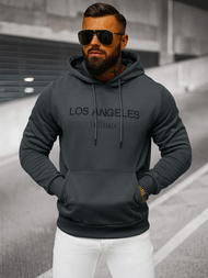 Muška dukserica s kapuljačom grafitna OZONEE JS/27B6507/5