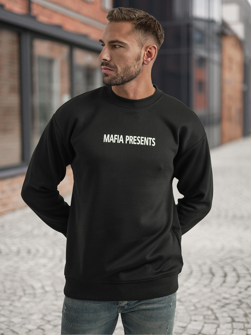 Muška dukserica crna OZONEE JS/65B3919/3