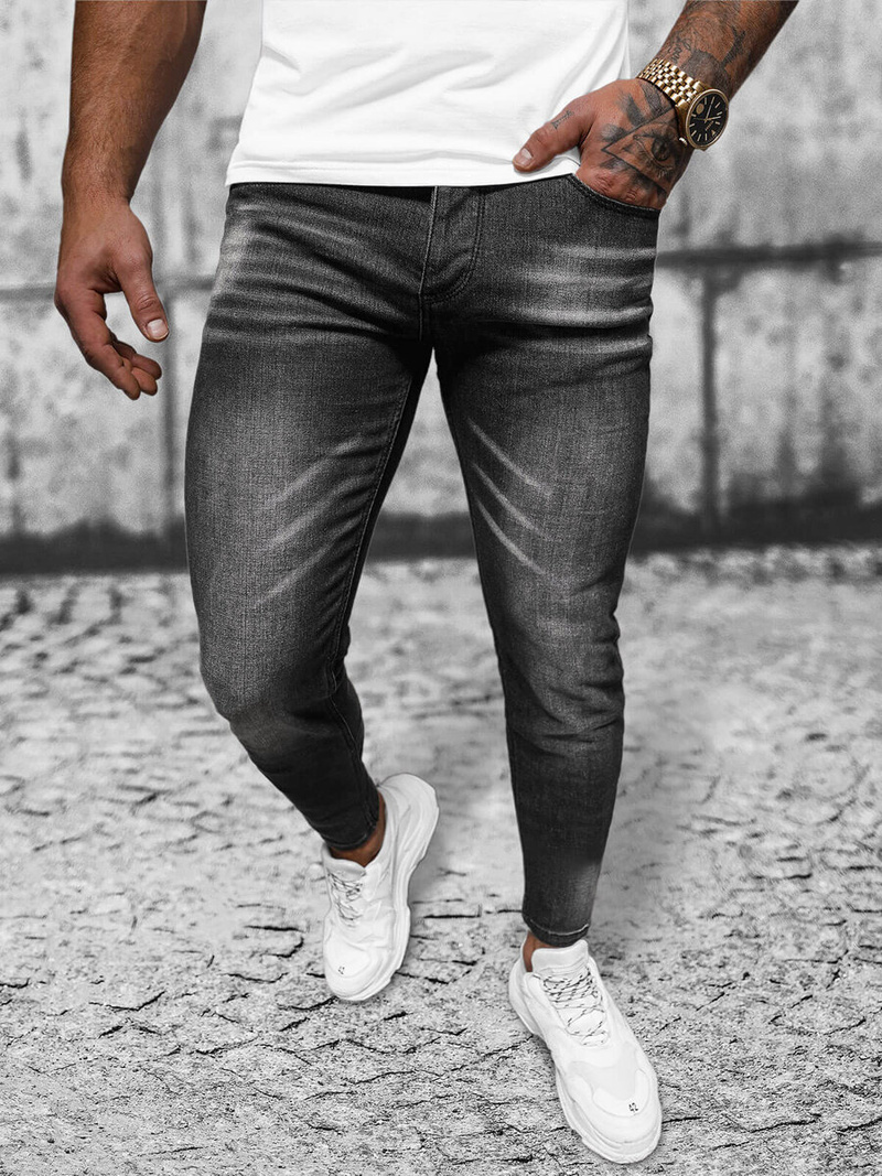 Muške Traperice Crne OZONEE NB/MP0199N