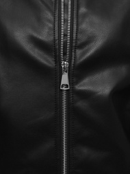 Ženska Kožna Jakna Crna OZONEE O/G116Z