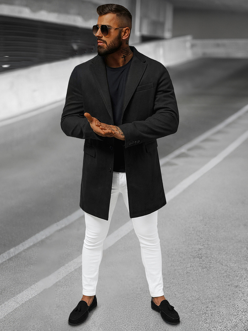 Muški kaput crni OZONEE JB/1047Z