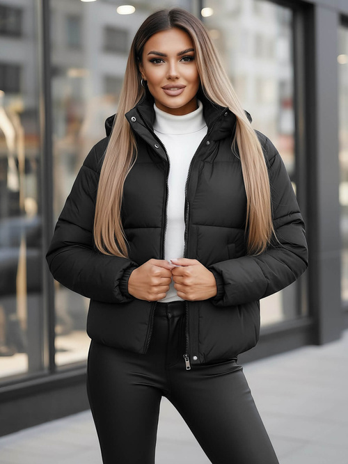 Ženska Jakna Crna OZONEE JS/16M9188/392Z