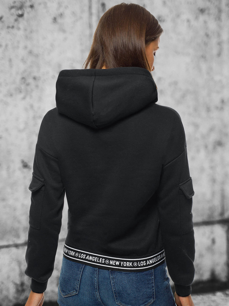 Ženska dukserica Crna OZONEE JS/B26030