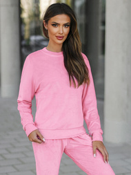 Ženski trenirka od velura puder ružičasta OZONEE O/8C1173/38