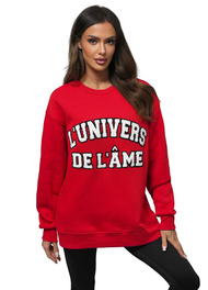 Dukserica crvena OZONEE O/SWE23055