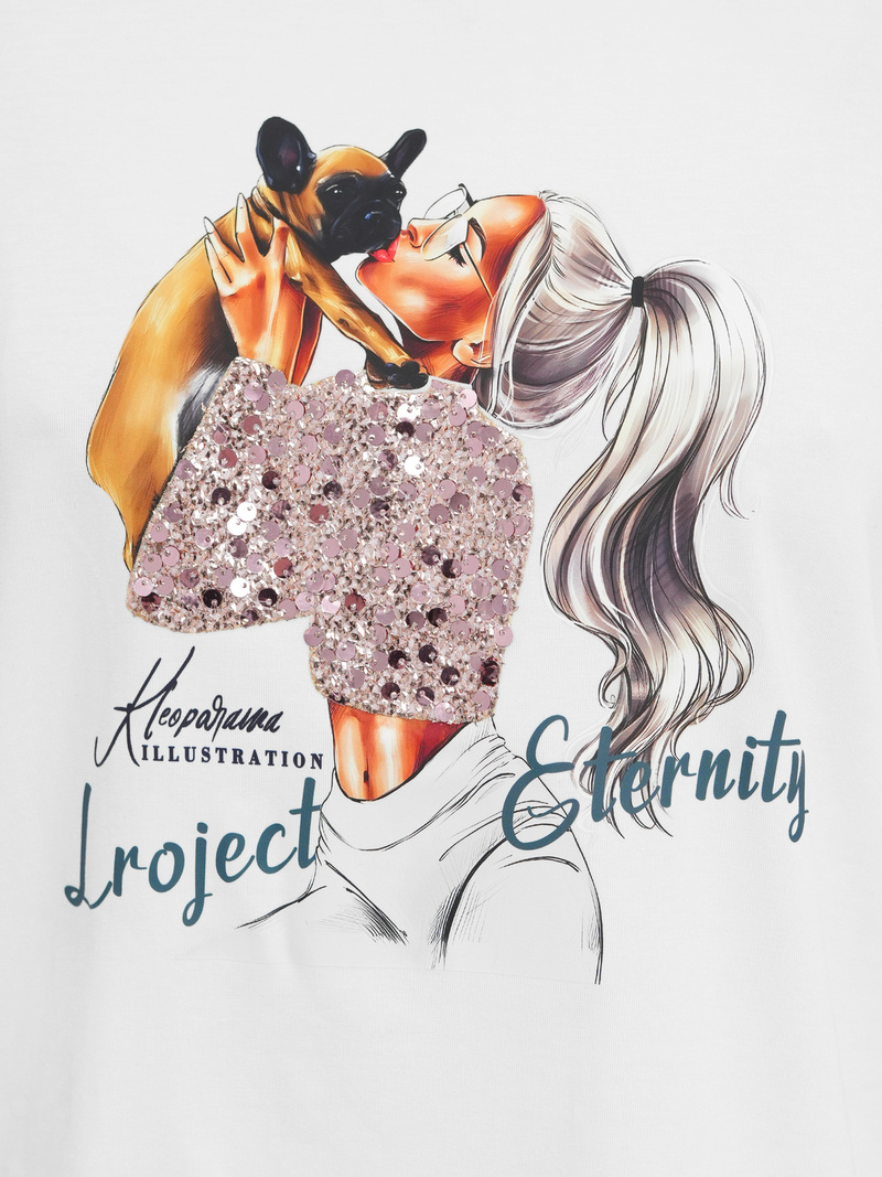 Ženska majica bijele OZONEE JS/95T2575/1