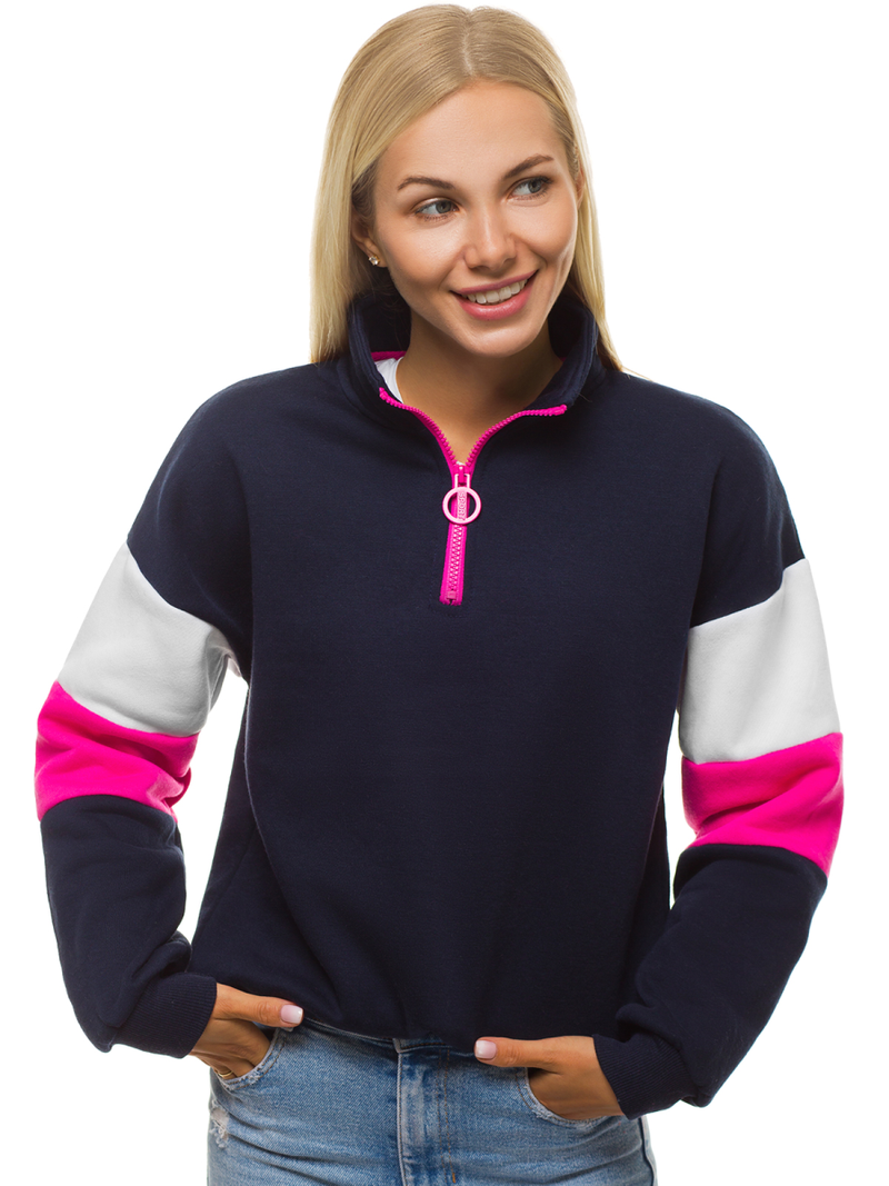 Ženska dukserica Modra OZONEE JS/KSW2024