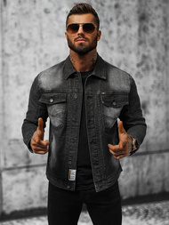 Muška traper jakna crna OZONEE NB/MJ521N