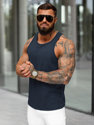 Muška majica bez rukava modra OZONEE JS/99002Z