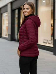Ženska jakna bordo OZONEE JS/16M9103/01Z