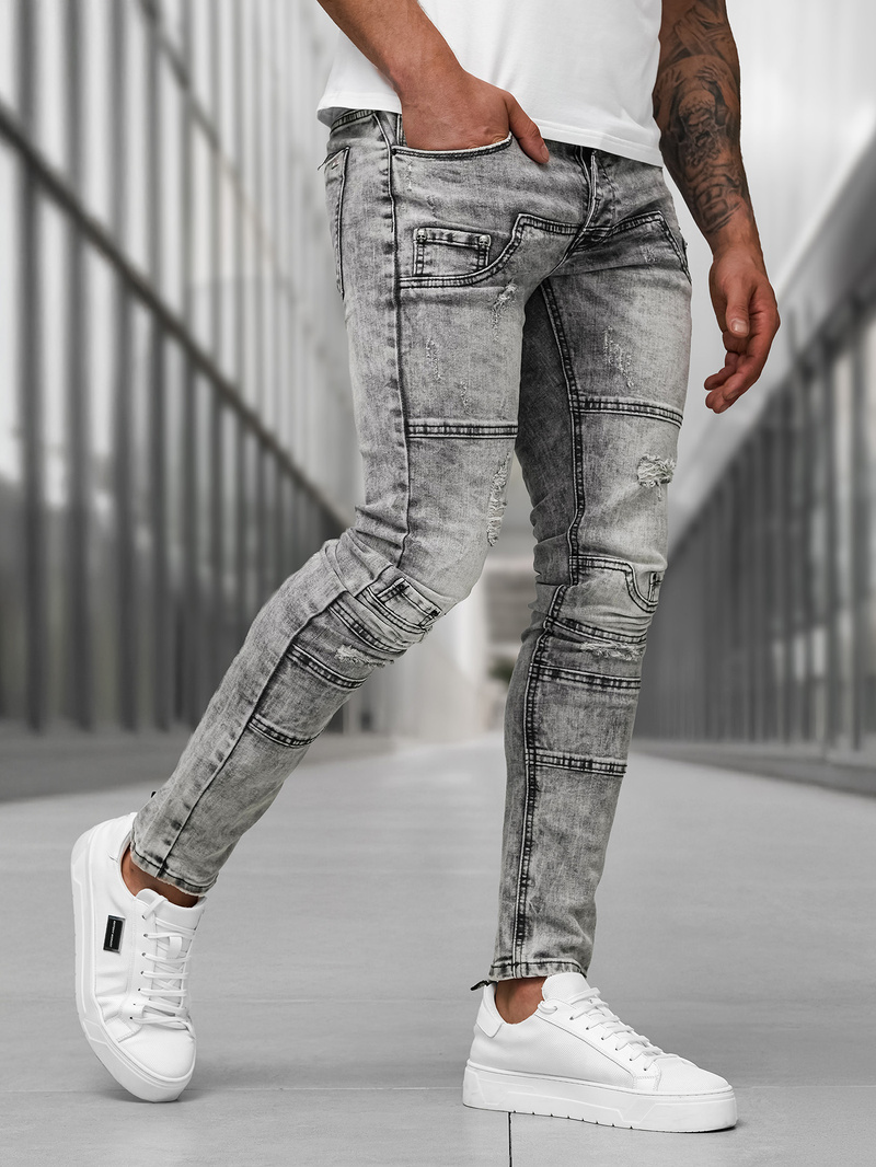 Muške traperice grafitne OZONEE NB/MP0163NZ