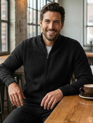 Muški Džemper Crni OZONEE JS/59B3611/3