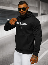 Muška dukserica s kapuljačom crna OZONEE JS/27B6509/3