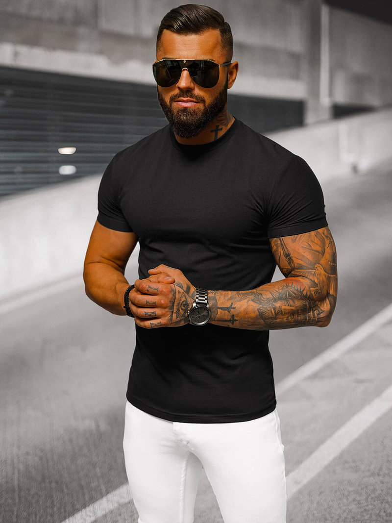 Muška Majica Crna OZONEE NB/MT3001Z