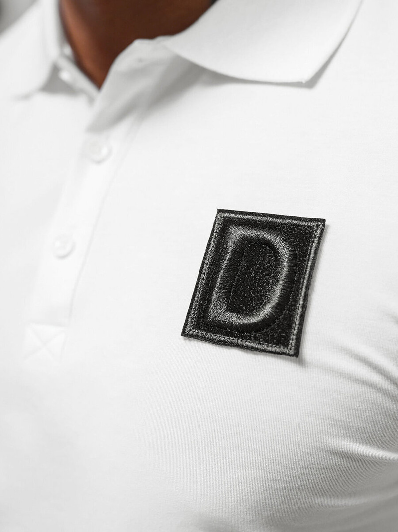 Muška polo majica bijela OZONEE NB/MT3105Z